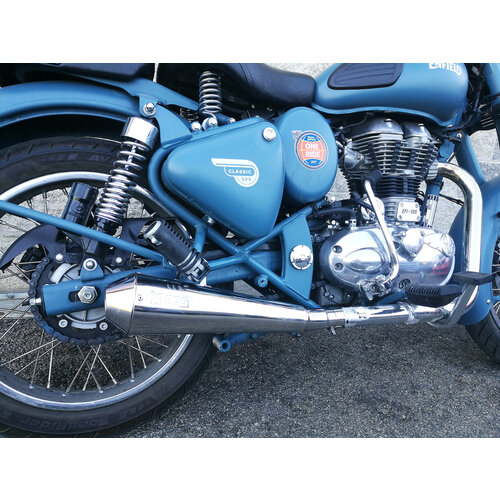 TROMB INOX RETRO (Slip-On) Exhaust for Royal Enfield Classic 500 | (Choose Option)