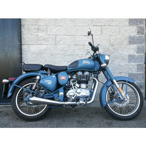 TROMB INOX RETRO (Slip-On) Auspuff für Royal Enfield Classic 500 | (Option Wählen)