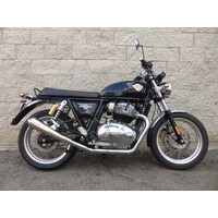 TROMB INOX RETRO Pair (Slip-On) Exhaust for Royal Enfield Interceptor 650 | (Choose Option)