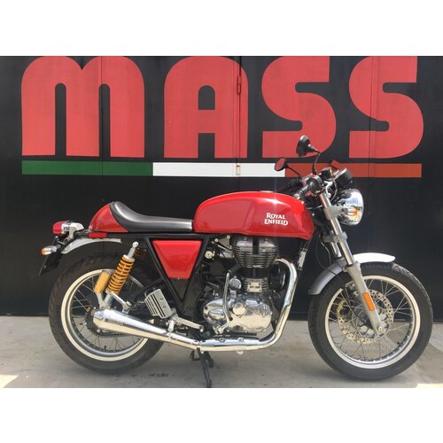 TROMB INOX RETRO (Slip-On) Auspuff für Royal Enfield Continental GT 500 | (Option Wählen)