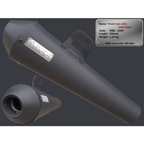 TROMB INOX RETRO (Slip-On) Exhaust for Royal Enfield Classic 500 | (Choose Option)