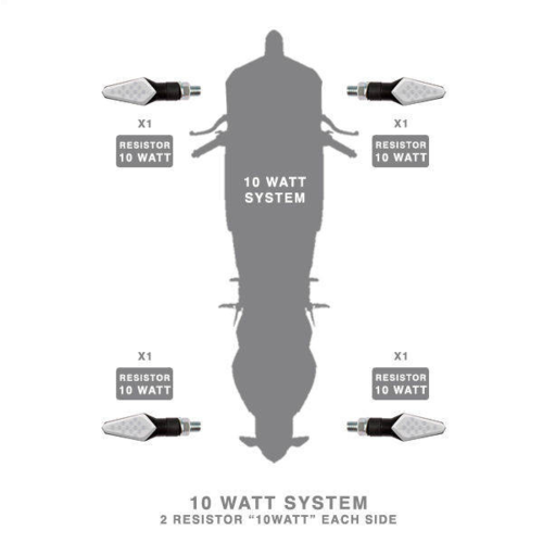 Universal Indicators Resistor 10 Watt | Pair