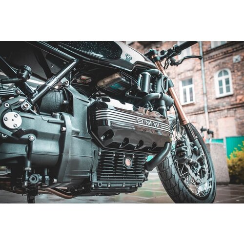 Dixerparts Kühlerseite Extras Oberflächen Embleme Details für BMW K100/K1100 Cafe Racer Boober