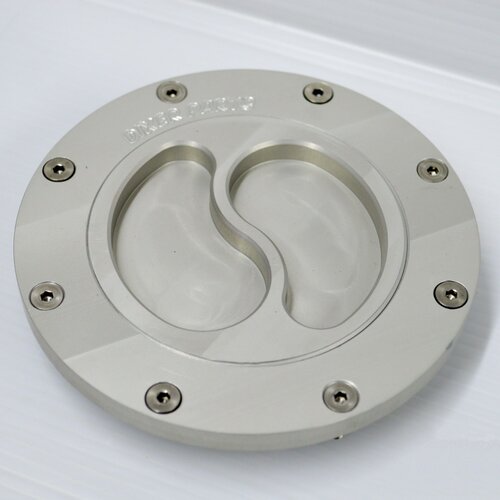 Dixerparts Tankdeckel für BMW K75/K100/K1100 Cafe Racer Scrambler | Silber