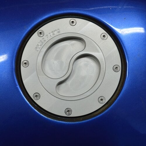 Dixerparts Tappo Serbatoio Carburante per BMW K75/K100/K1100 Cafe Racer Scrambler | D'argento