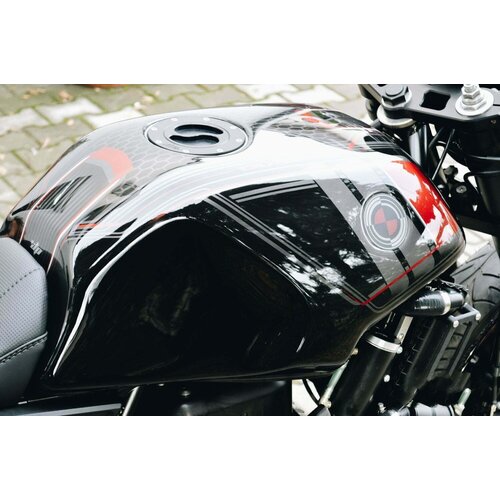 Dixerparts Couvercle de gaz de Bouchon de Remplissage de Carburant pour BMW K75/K100/K1100 Cafe Racer Scrambler | Le Noir