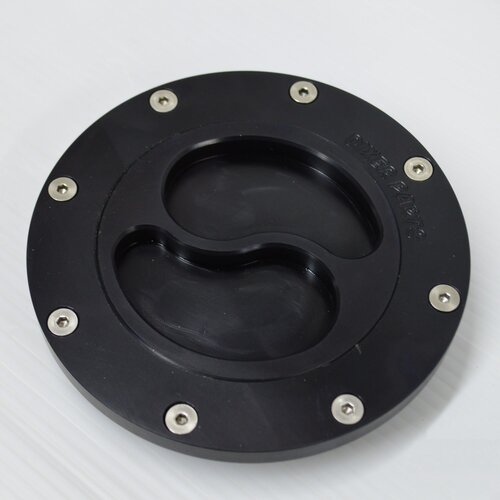 Dixerparts Tankdop Vliegtuigdop Gasdeksel voor BMW K75/K100/K1100 Cafe Racer Scrambler | Zwart