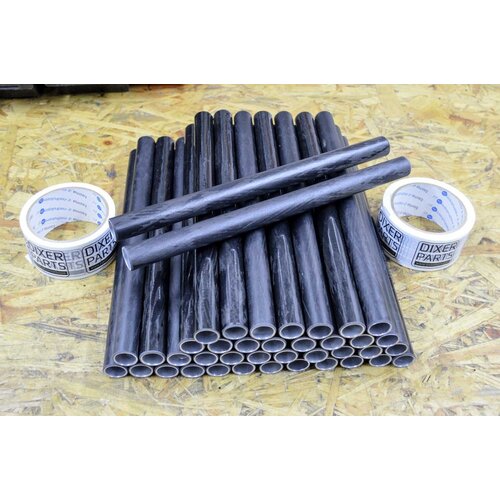 Manubrio (Tubo) CLIP-ON - 22mm - 300mm Cafe Racer Track | Carbonio