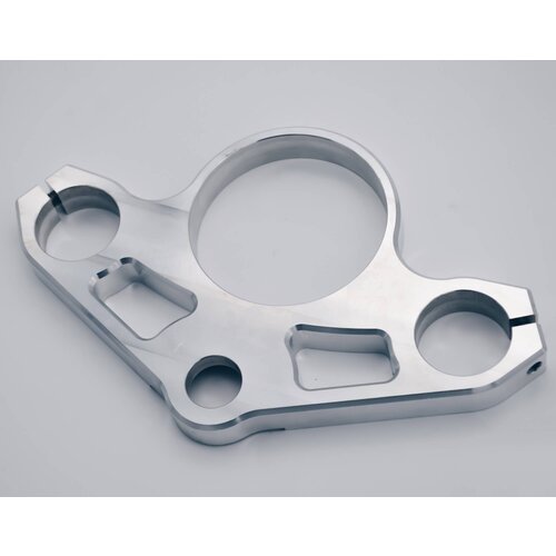 Obere Gabelbrücke Gabelbrücke 92mm Tacho für BMW K75/K100/RS/RT/LT (82-91) Cafe Racer | Aluminium, Silber