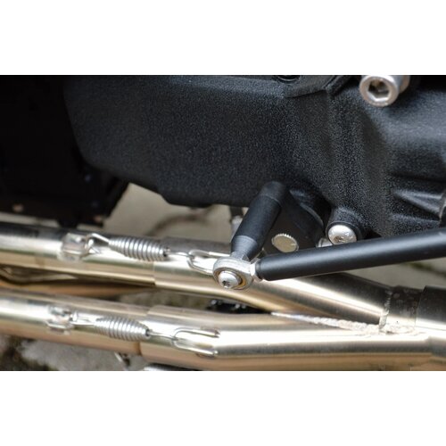 Pedane Pedane Pilota Anteriore per BMW K100/K75/K1100 Cafe Racer | Corto, Nero