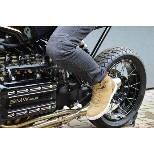 Pedane Pedane Pilota Anteriore per BMW K100/K75/K1100 Cafe Racer | Corto, Nero