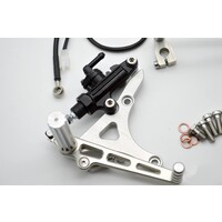 Rear Sets Driver’s Footrest Front for BMW K100/K75/K1100 Cafe Racer | Short, Silver