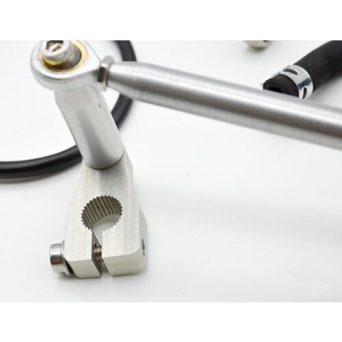 Rear Sets Driver’s Footrest Front for BMW K100/K75/K1100 Cafe Racer | Short, Silver