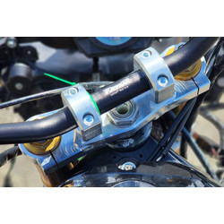 Risers Handlebar Atachment – 28.6 mm FATBAR | Silver, Aluminum