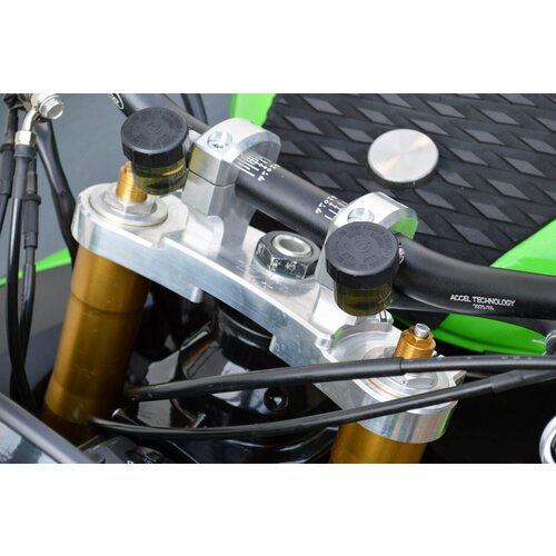 Dixerparts Riser Attacco Manubrio – 28,6 mm FATBAR | Argento, Alluminio