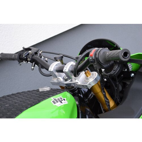 Dixerparts Riser Attacco Manubrio – 28,6 mm FATBAR | Argento, Alluminio