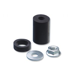 Set di Adattatori in Gomma (Gomma di Montaggio + Dado) | Tipo 2 da 16,5 mm