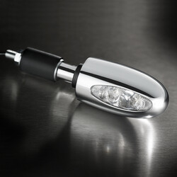 BL 1000 LED Indicator with Clear Glass | Chrome