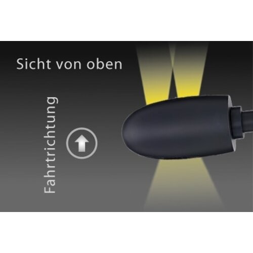 Kellermann BL 1000 LED Knipperlicht met Sterk Getint Glas | Zwart
