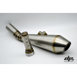 Exhaust Muffler +Db Killer BMW K75 Cafe Racer | Collector Slipon Tail Pipes Kit