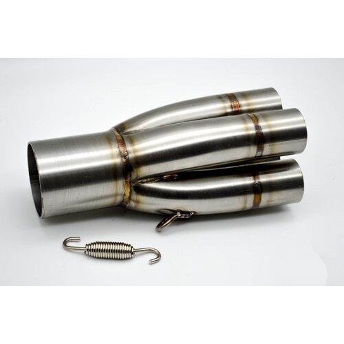 Dixerparts Aggiornamento del kit Silenziatore di Scarico per BMW K100/K1100 Cafe Racer | Adattatore 4in1 Collettore