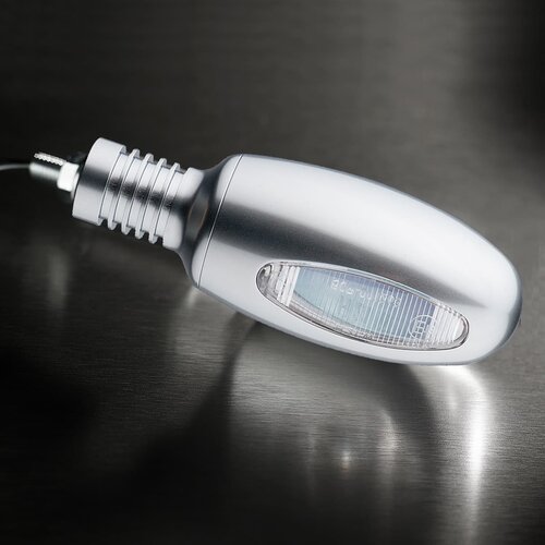 Kellermann BL 1000 LED Handlebar End Indicator with Aluminium Satin Finish | Yellow