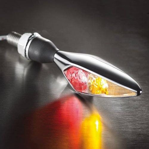 Kellermann Rhombus DF LED Indicator 3 in 1 Rear Left | Chrome