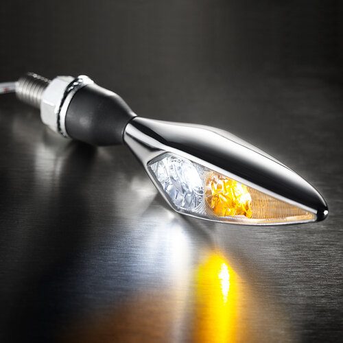 Kellermann Rhombus PL LED Indicator Front Right | Chrome