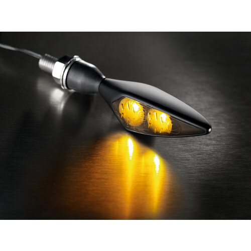 Kellermann Rhombus Dark LED Indicator Front Left | Black