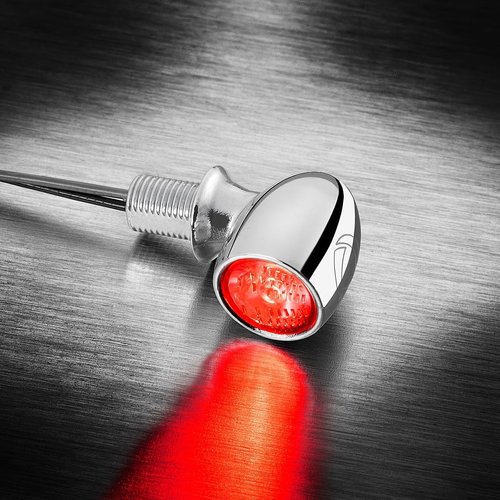 Kellermann Atto RB vm LED Mini Indicator with Clear Glass | Chrome