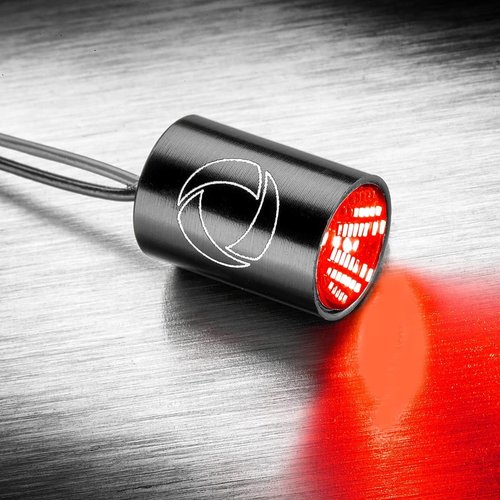 Kellermann Atto RB Dark Integrale LED Mini Knipperlicht met Sterk Getint Glas | Zwart