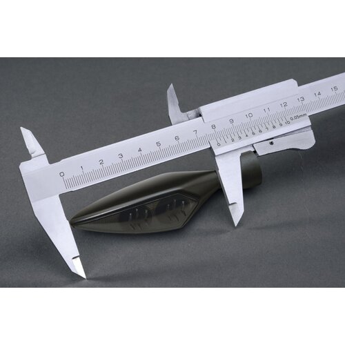Kellermann Micro Rhombus Extreme Indicator with Clear Glass Front Right and Rear Left | Black