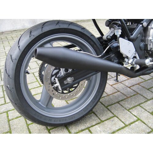 Emgo Endschalldämpfer Schwarz Stahl 44.5mm