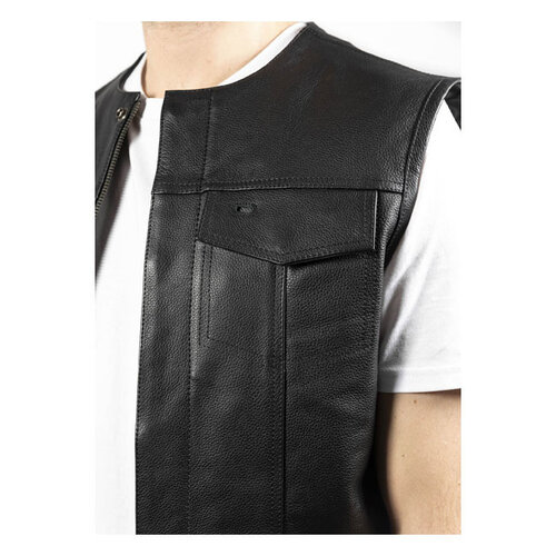 John Doe MC Outlaw Leather Vest | Black