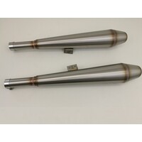 40mm EG-ABE Gunball rear silencer set BMW /R100S > 9/1978) / R100RS - R100RT