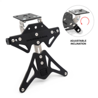 Soporte Universal para Matrícula | Negro, Anodizado