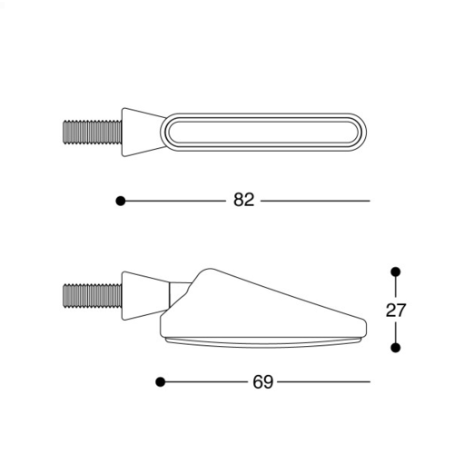 Barracuda Universal Indicators SQB-Led Basic | Black