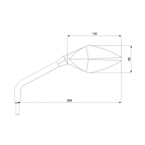 Barracuda Universal Street Mirrors Handlebar Mounting | (Choose Color)