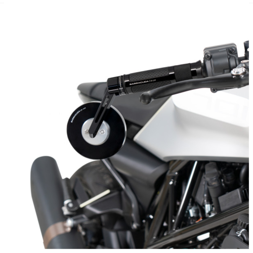 Barracuda Universal Skin-S Bar End B-Lux Specchi Montaggio Manubrio | Nero