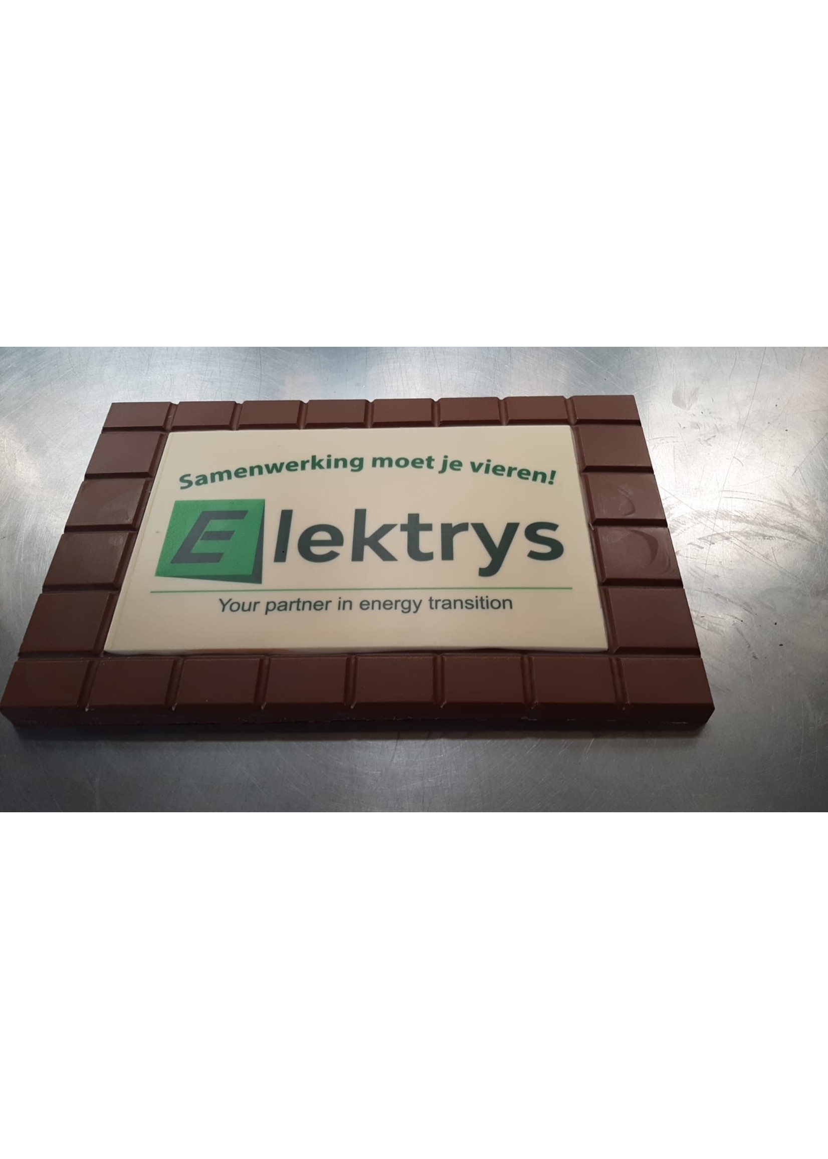 XXXL chocolade tablet / reep met print 2 KG