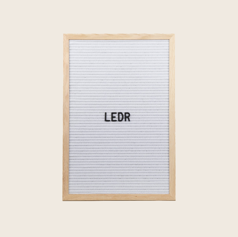 LEDR Letterboard White