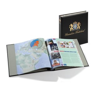 Album - Grenzenlose Niederlande, Zeitraum 2008-2016 - Typ DeLuxe - inkl. Blätter und Schutzkassette - Blau - Davo (2 Löcher)