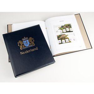 Album - Beaux Pays-Bas (bl/n), Période 2005-2019 - type DeLuxe - feuilles et boite de protection - Bleu - Davo (2 Trous)