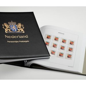 Album - Pers. Briefmarken Niederlande (neutral) - Typ DeLuxe - inkl. Blätter und Schutzkassette - Blau - Davo (2 Löcher)