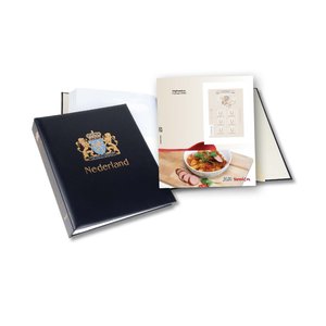 Album -  Pays-Bas typiques illustrés, Période 2020-2024 - Partie   I - type DeLuxe - feuilles et boite de protection - Bleu - Davo (2 Trous)