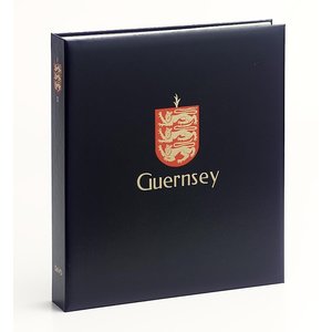 Album - Guernsey, Période 2000-2015 - Partie   II - type DeLuxe - feuilles et boite de protection - Bleu - Davo (2 Trous)