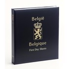 Album - België First Day Covers - type DeLuxe - incl. cassette en zonder bladen - Blauw - Davo (2 Gats)