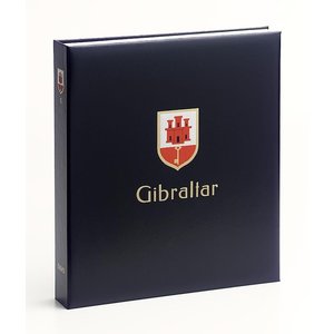 Album - Gibraltar - Deel   IV - type DeLuxe - incl. cassette en zonder bladen - Blauw - Davo (2 Gats)