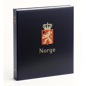 Album - Norwegen - Teil   III - Typ DeLuxe - inkl. Schutzkassette und ohne Blätter - Blau - Davo (2 Löcher)
