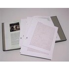 Blanc sheets, with borderline and country print  - Nederland 100 jaar Vorstinnen - Sheet color: White and Black print - DAVO (2 holes) - dim: 275x310 mm. ■ per 20 pc.